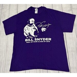 Kansas State Bill Snyder Hall Of Fame 2015 16 Goals Graphic T Shirt Size XL Rare